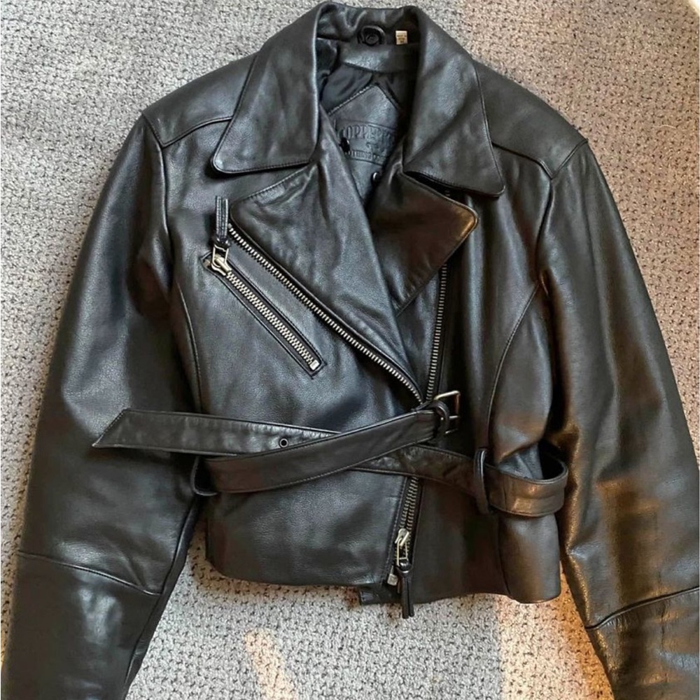 motorcycle leather jacket